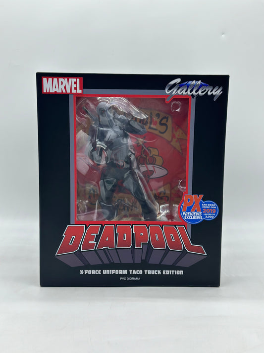 Deadpool Marvel X-Force Uniform Taco Truck Edition PVC Diorama San Diego Comic Con International 2019 PX Previews Exclusive