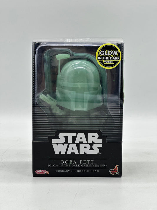 Cosbabys Star Wars Boba Fett Glow In The Dark Green Version